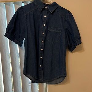 Women Denim Shirt - Dark Blue